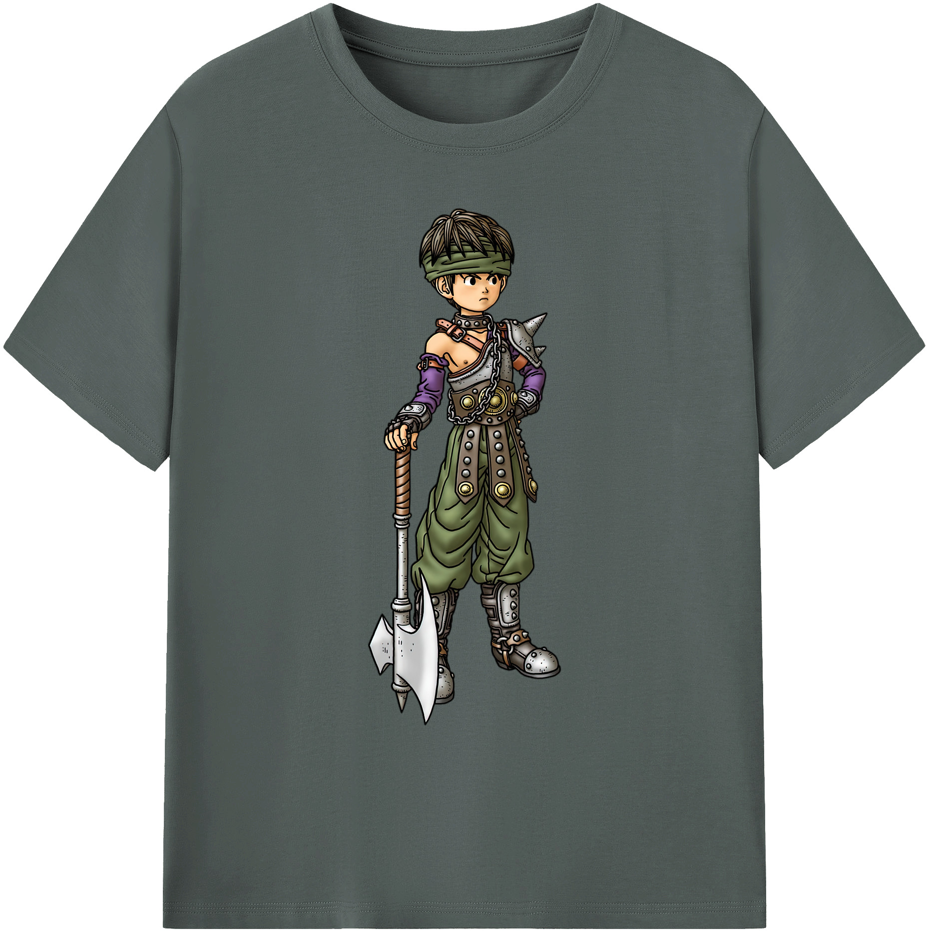 （画像用） ドラゴンクエスト Doragon Kuesuto Dragon Quest 綿100％ メンズ半袖Tシャツ｜肌触りやわらか＆通気性